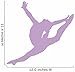 Wallmonkeys Gymnastics Silhouette Style Graceful Wall Decal Peel and Stick Graphic (12 in W x 11 in H) WM326223