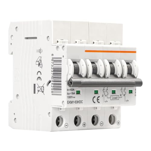 Disjoncteur solaire DC 1000V EKM1-63HDC pour éliminer les risques d'arc électrique 2P 63A
