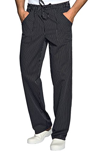 isacco  pantalón con elástico Viena Negro, Viena, L, 65% Poliéster, 35% Algodón, G/m2 