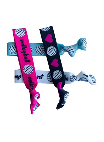 8 Piece Volleyball Gift Hair Ties - Volleyball Gifts For Team & Teen Girls, Volleyball Accessories For Teen Girls, Volleyball Coach, Volleyball Gear, Volleyball Hair Accessories, Girls Volleyball #TOP1