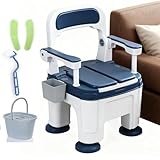 Dimensions : la chaise de toilette pour adulte mesure 55,9 x 53 x 72,9 cm. Hauteur du siège : réglable en hauteur : 40,6 à 53,3 cm, capacité de charge maximale de 400,1 kg.