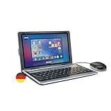 VTech Genio learning laptop XL - computer didattico con ampio schermo LCD da 7" con accesso a Internet, programma di testo e molti contenuti didattici - per bambini dai 5 ai 12 anni, grigio