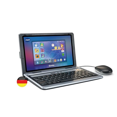 VTech Genio Lernlaptop XL – Lerncomputer mit großen 7-LCD-Bildschirm mit Internetzugang, Textprogramm und vielen Lerninhalten – Für Kinder von 5-12 Jahren