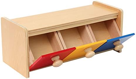 Miniatura 4 de Adena Montessori Caja con contenedores de materiales para niños pequeños, herramientas educativas para preescolar, desarrollo precoz, juguete para