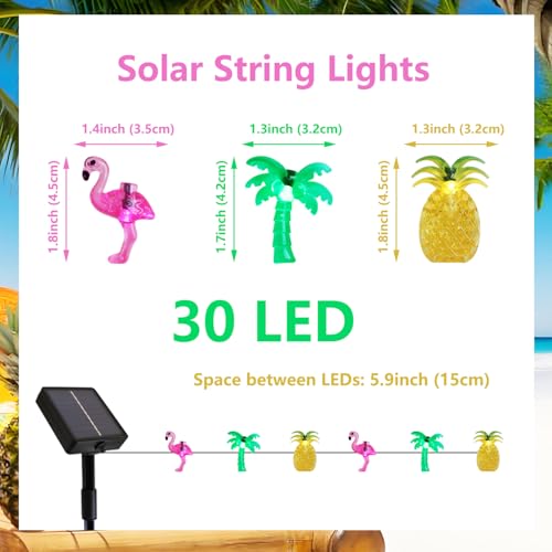 Luces solares decorativas de fiesta tropical Curyidy miniatura 5
