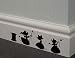 REDIN STORE Cinderella 3 mice Decal Disney Home Decor Disney Wall Decal Disney Wall Sticker Kids Wall Decal Kitchen Decal skirting Board Decals