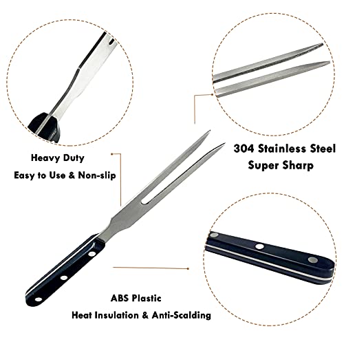 Carving Fork, Vojaco Meat Forks, 10 Inch Long Stainless Steel Forks For Bbq, Barbecue, Serving, Cooking, Grilling, Roasting (2, 10 Inch) #TOP5