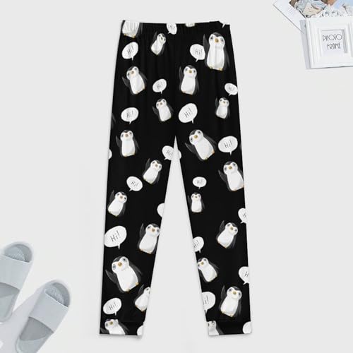 Penguin Hi Comfortable Mens Pajama Pants Soft Breathable Long Bottoms Sleep Pants4