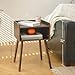 MaxSmeo Nightstand, Mid Century Modern Side Table Bedroom with Storage, Small End Bedside Table with Solid Wood Legs for Living Room, Office Small Spaces (Rustic Brown)