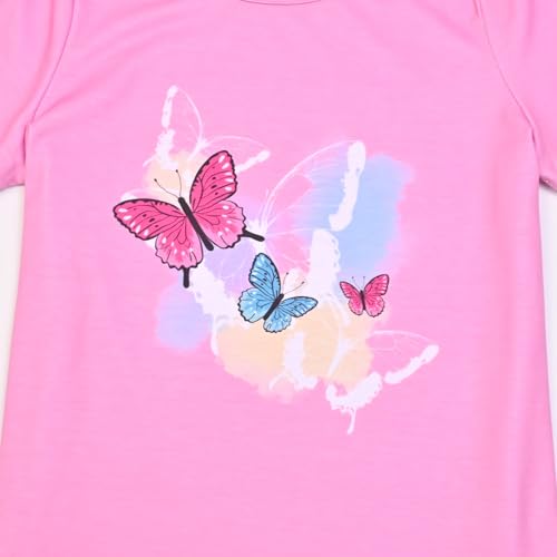 Image of Mirawise Girls 3 Pc Pajamas Sleepwear Cotton Pjs Clothes Set 4-13 Years