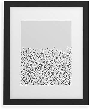 Deny Designs Mareike Boehmer Framed Art Print, Black Classic (8" x 10"), Stripes 1