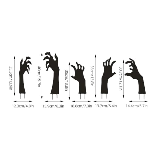 Hand Silhouette Signs Terrifying Theme Graveyard Decorations for Halloween - image 2