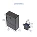 ETEKJOY RFID Electronic Cabinet Lock Hidden DIY for Wooden Cabinet Locker Drawer Cupboard (Black)