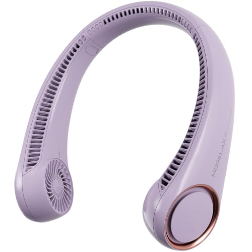 Morelax Neck Fan,Rechargeable Personal Fan,Hand Free Bladeless Portable Fan
