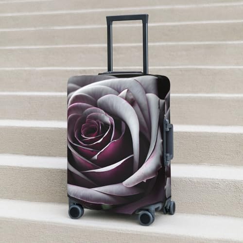 Gothic Rose Flower Print Luggage Suitcase Cover Protector Luggage Washable Covers With Concealed Zipper 7