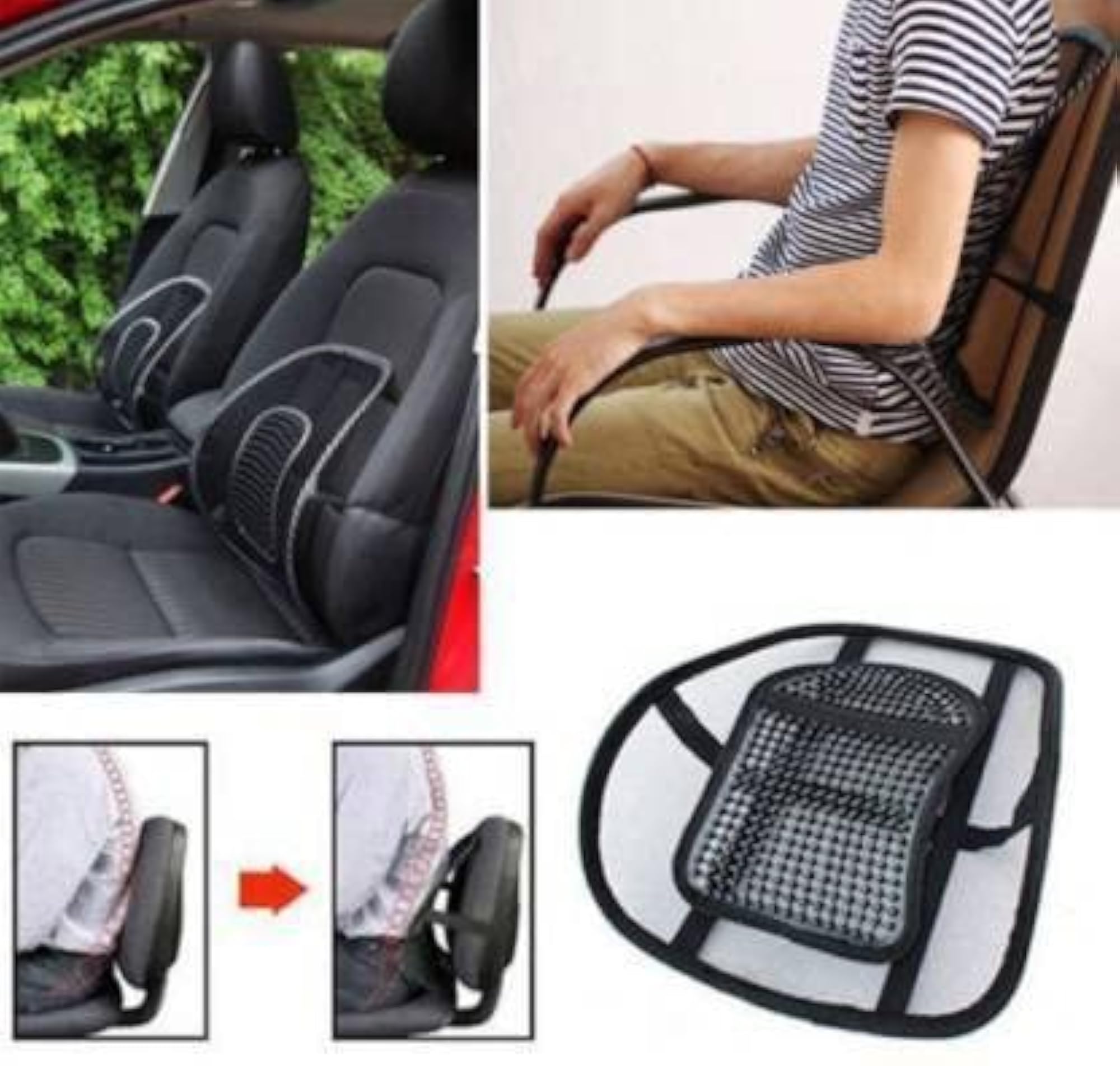 Car Seat Chair Cushion Lumbar Back Support for Seat