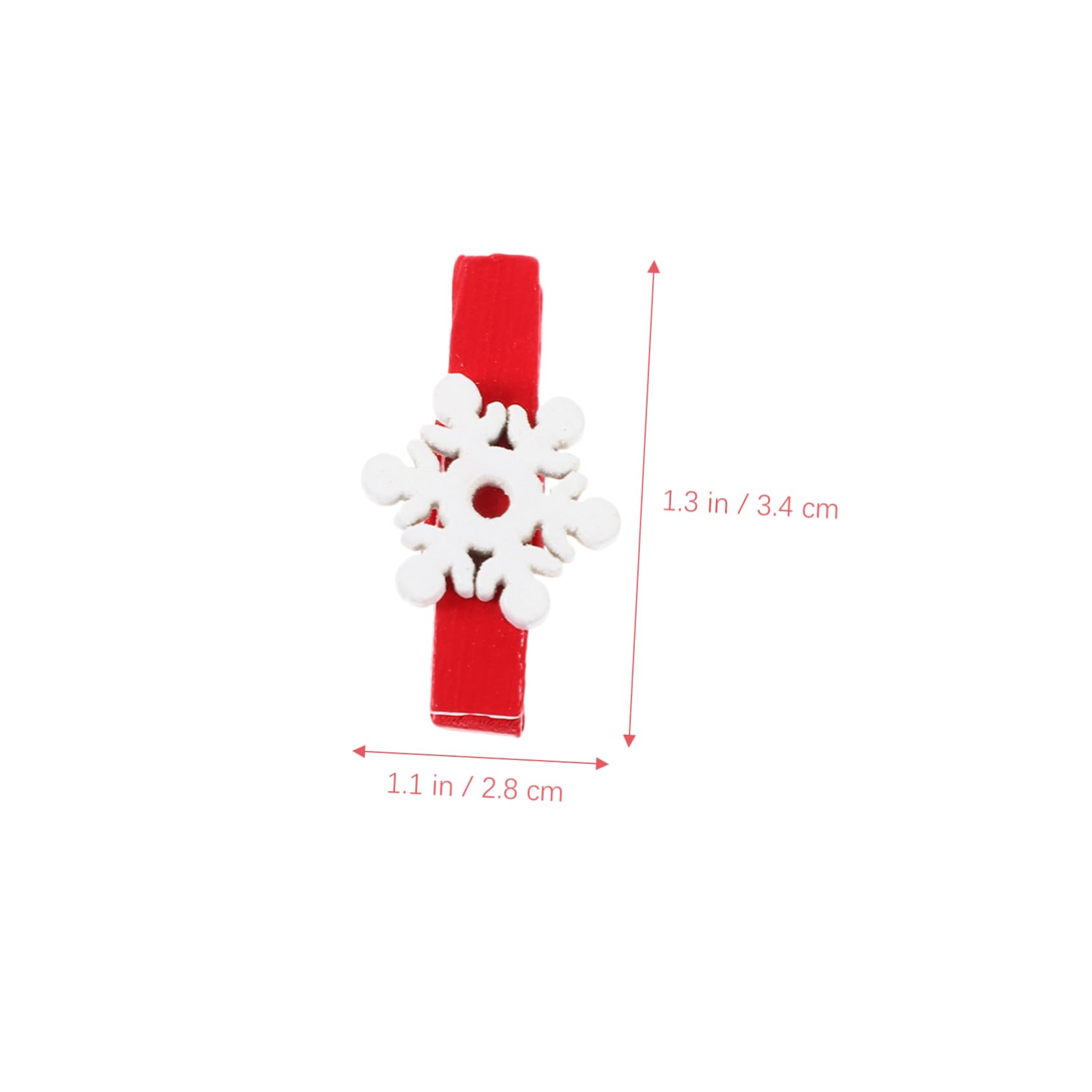 IMIKEYA 375 STK Mini-wäscheklammer Für Fotoclips Zu Weihnachten Schneeflocken-fotoclips Dekor Weihnachtswäscheklammern Halter Für Weihnachtsnotizen Weihnachts-memo-Clips Holz