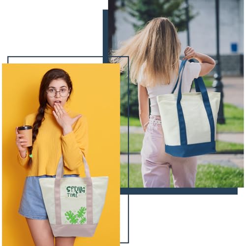 Eccliy 6 Pcs Mini Canvas Tote Bags