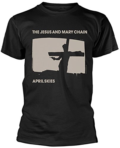 T-shirt officiel Jésus et Mary Chain - Ciels d'avril - T-shirt noir pour homme - Noir - Small Cover