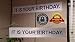 " IT IS YOUR BIRTHDAY." Banner - The Birthday Party Banner As Seen On TV Show - The Office Vinyl Party Banner With Metal Hanging Rings by DAPELO.