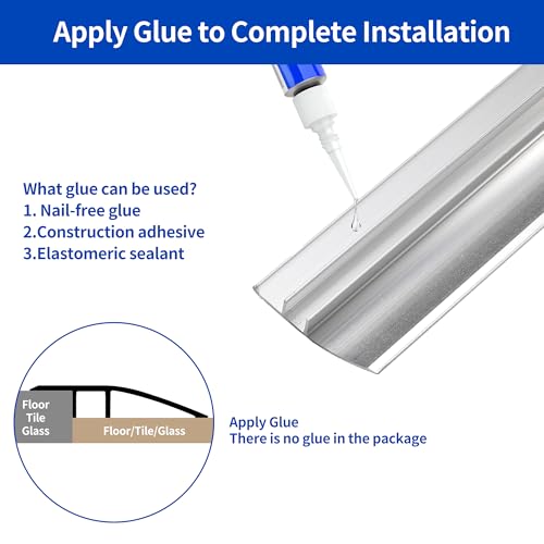 Aluminium-Boden-Übergangsstange, Türstange, Metall-Bodenleiste für Türen, Schwellen, Fliesen, Laminat, Planken, Brücke die Höhe zwischen 6–12mm(Eisengrau, 0.9m×4.3cm)