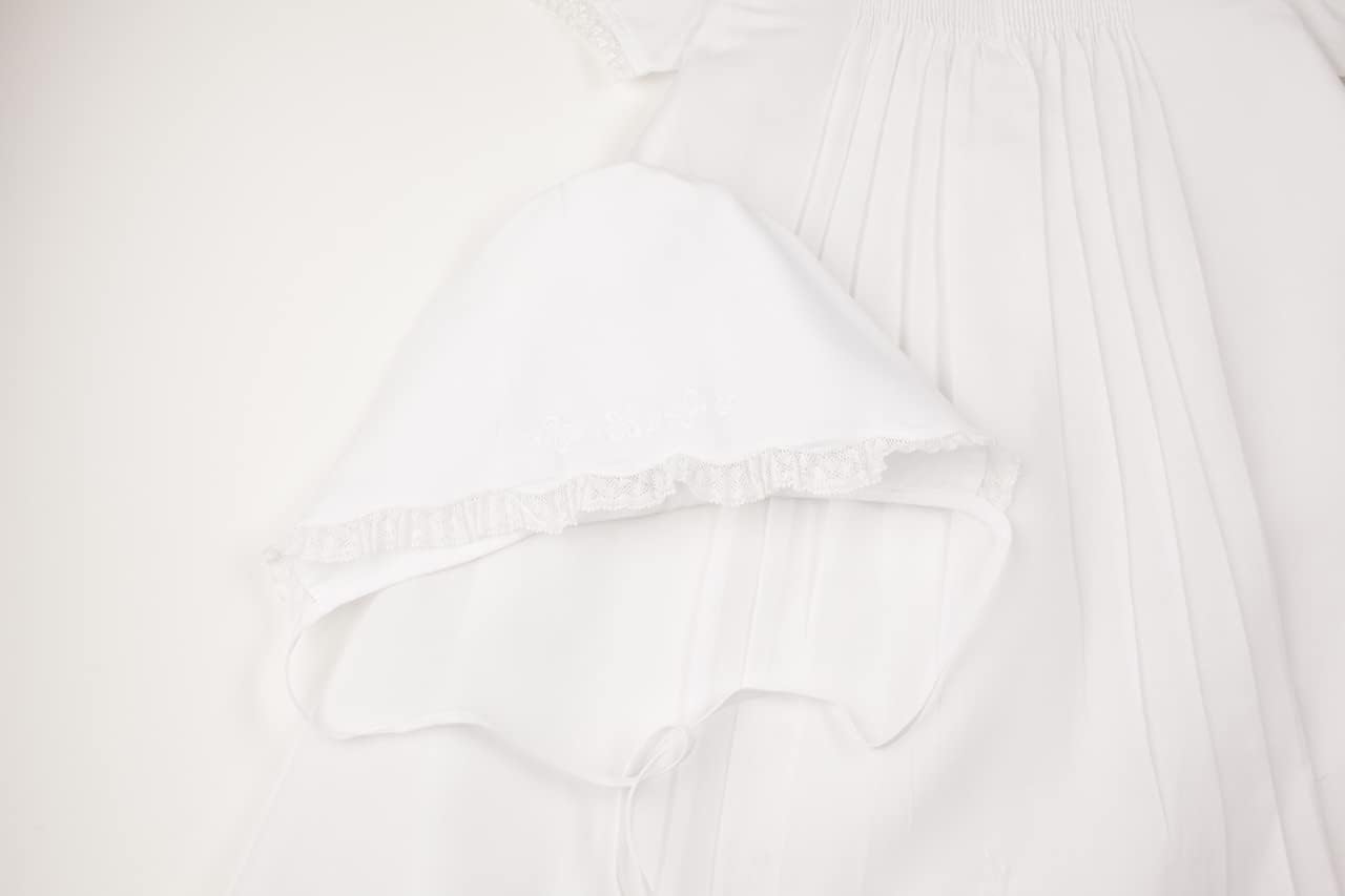 Feltman Brothers Girls Christening Gown White Batiste Lace 9/12m