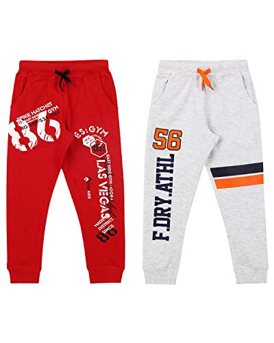 Image of KYDA KIDS Unisex Regular Fit Track pants(Pack of 2)