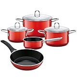 Silit 0016.1748.13 Topf-Set 5-teilig Energy, rot