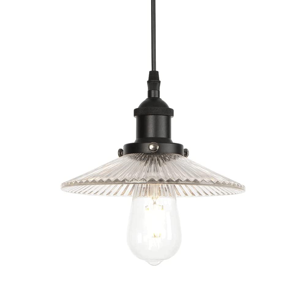 Suspension créative en verre pour restaurant et balcon avec lustre à vis E27 au design épuré