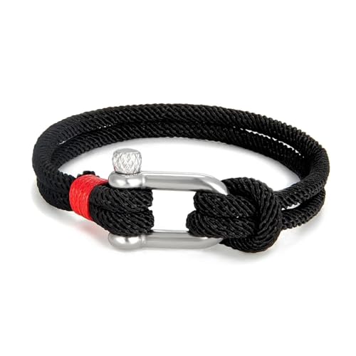 Bracelet marin en corde double brin pour homme : le cadeau idéal avec fermoir U