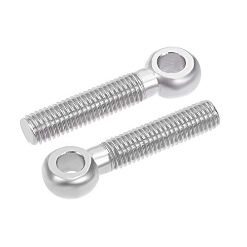 Image of uxcell M10 x 50mm 304 Stainless Steel Machine Shoulder Lift Eye Bolt Rigging 4pcs