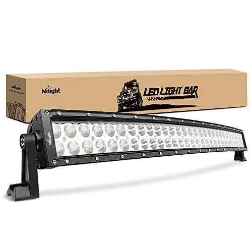 Nilight - 70016C-A 32" 180W Curved Spot Flood Combo High Power LED Driving Lamp LED Light Bar Off Road Fog Driving Work Light for SUV Boat Jeep Lamp by Nilight - Used condition - US$44.10