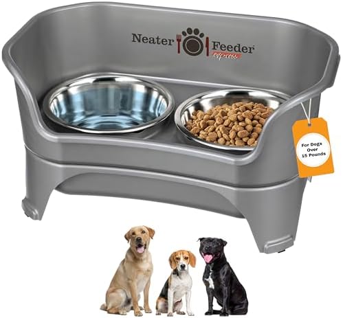 Neater Feeder Express Mess Proof Dog Bowls Elevated for Medium to...