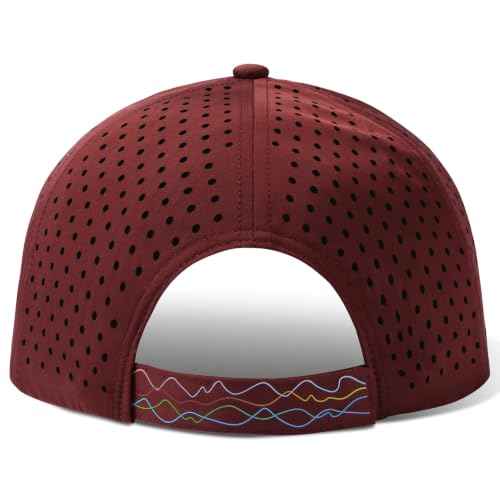 Image of UPF 50+ Performance Water Resistant Baseball Cap Lightweight Breathable Hat Golf Running Boat Hiking for Men Women