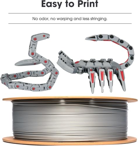 eSUN PLA Filament 1.75mm, PLA Basic 3D Drucker Filament Maßgenauigkeit +/- 0.03mm, 1KG Spule (2.2 LBS) Super Speedy PLA Filament für 3D Drucker, Braun