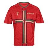 HANLIDA Men's 2026 Fan Soccer Jersey,Portugal Soccer Jersey- Fan Version Short Sleeve Shirt for Game Day