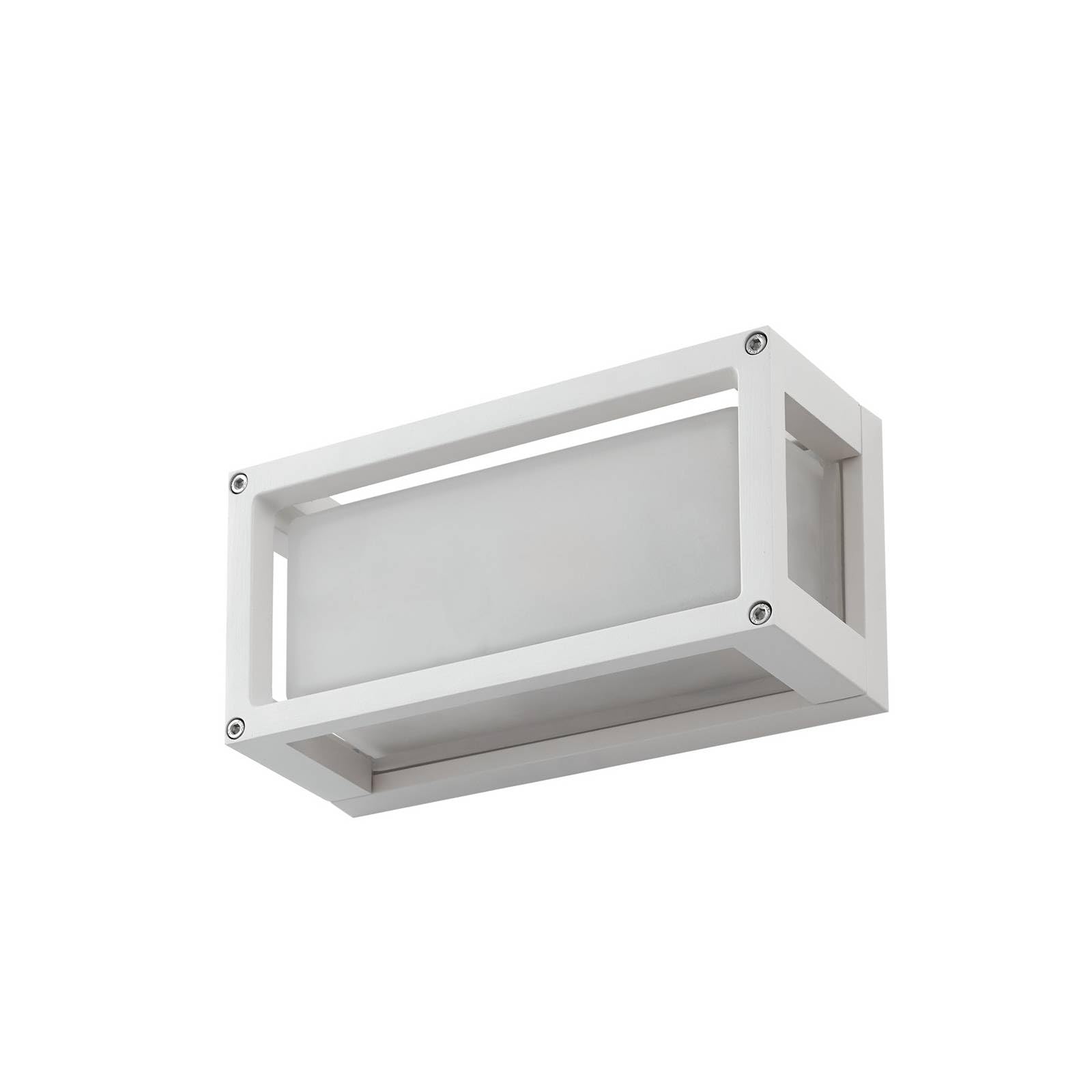 Lucande Outdoor Wall Light Aurelien dimmable (Modern) in White Made of Aluminium (1 Light Source, E27) from wall lamp for Exterior/Interior Walls House Terrace und Balcony