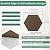 Hexagon Acoustic Panels, 12 Pack Self-Adhesive Sound Panels(Coffee Brown)