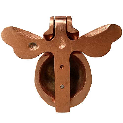 Scexports Copper Dz Solid Brass Bumblebee Door Knocker For Front Door 4X5X2 Inches Handmade Delightful Detail Sturdy At Affordable Price. Unique Pear Shape Easy To Install. Symbol Of Good Fortune #TOP6