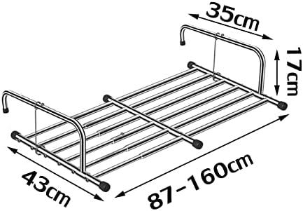 Stainless Steel Folding Drying Rack - Space-Saving Collapsible Laundry & Shoe Organizer, Retractable Wall-Mounted Solution for Balcony & Potted Plants, Durable & Stylish Design