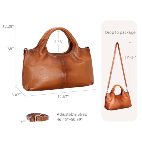 Image of Iswee Leather Satchel Women Purse and Handbag Crossbody Shoulder Bag Hobo