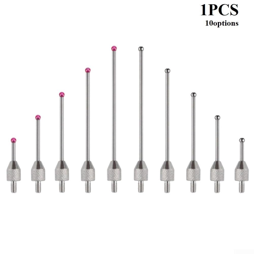 Sonda indicadora micrométrica de cabeza de acero de carbúnculo/tungsteno, precisión y precisión (tungsteno, 20 mm)