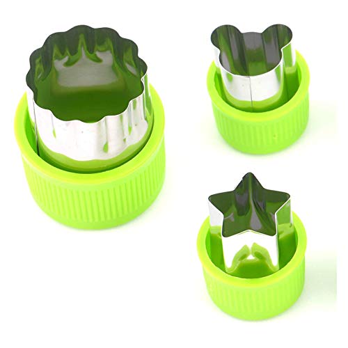 KingSaid 9 Stuks Rvs Groente Snijder Vormen Set, Fruit Groente Cookie Vorm Snijders Mould voor Kinderen Voedsel Maken