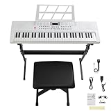 【UN CADEAU PARFAIT】- Notre piano à clavier est équipé d'un casque audio et d'un microphone. Idéal en guise de cadeau pour un anniversaire, Noël ou une fête, c'est l'instrument éducatif idéal pour vos enfants.