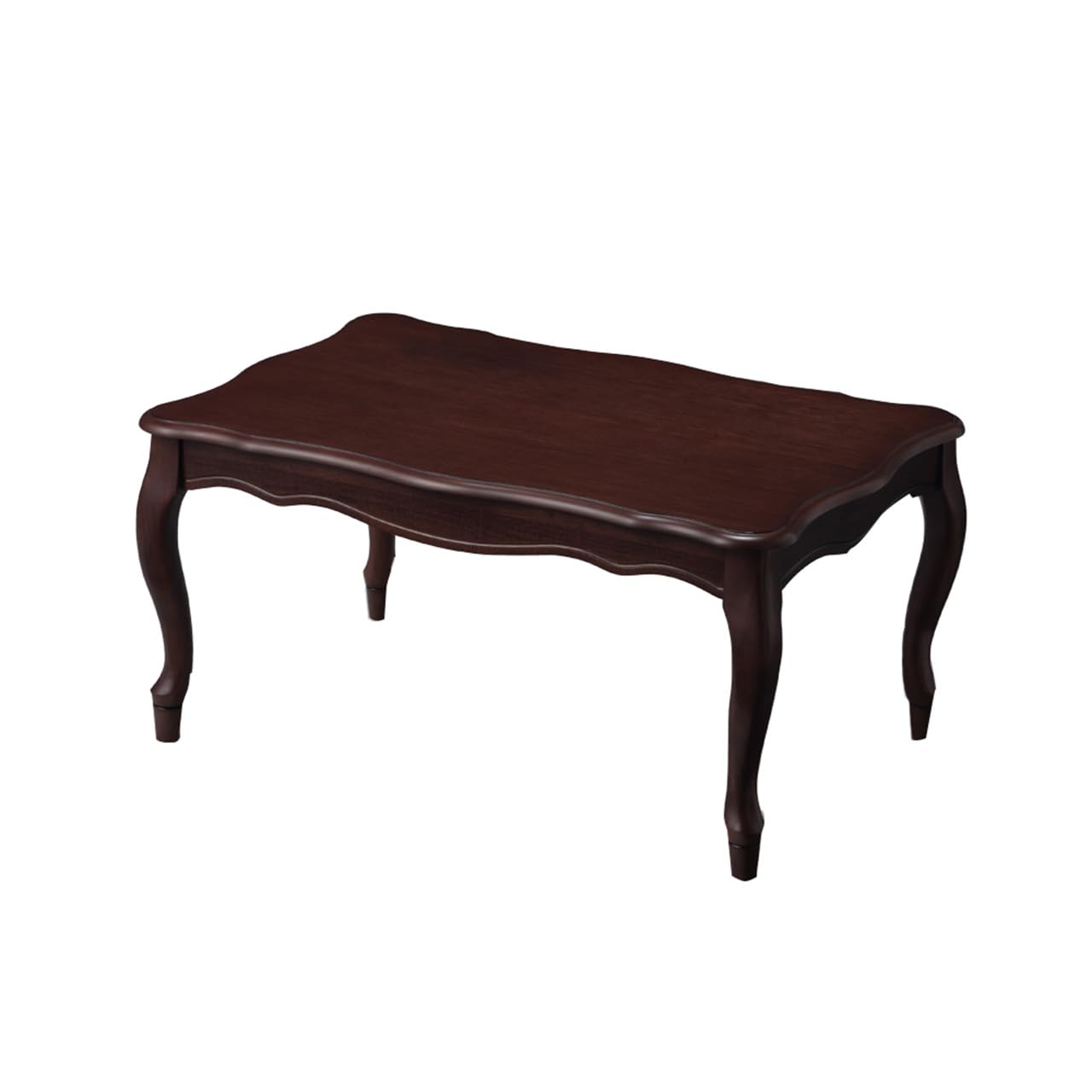 Amazon.co.jp : ねこ脚こたつテーブル フローラ 105x60cm ダーク