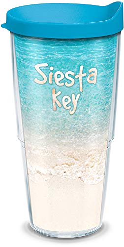 Tervis Florida - Siesta Key Made in USA Double Walled Insulated Tumbler Travel Cup Keeps Drinks Cold...