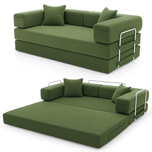 YINIX Canapé Lit Pliant 200cm Super King, Canapé Modulable Futon
