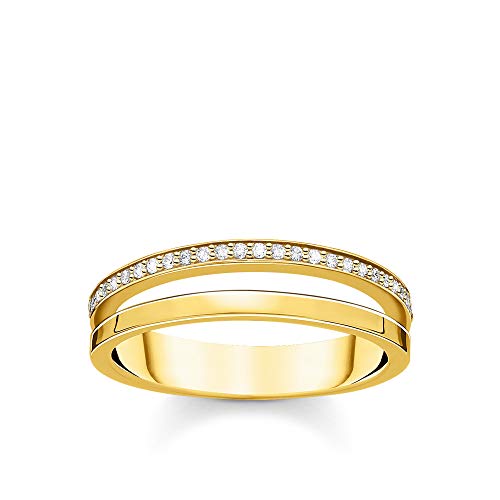 Bague femme Thomas Sabo double pierres, le cadeau idéal de Saint-Valentin