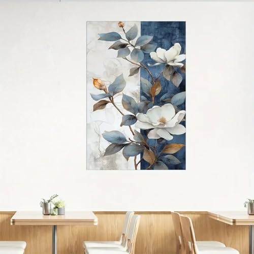 Décoration murale fleurie pour sublimer un salon terne 60x80
