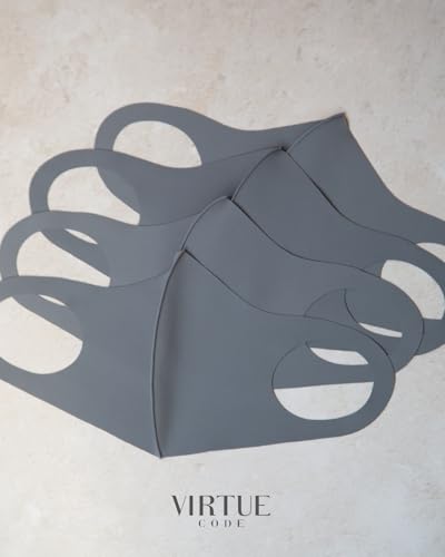 Image of Virtue Code Second Skin Cloth Face Mask Pack. 4 Buttery Soft Masks Washable Fabric